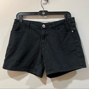 Blue Identity Black Shorts